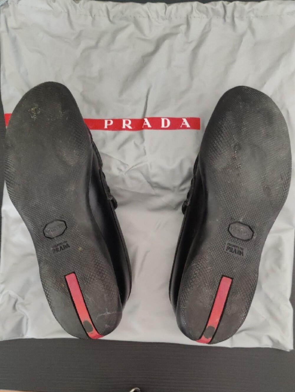 Authentic Prada Black Leather Penny Loafers For Women - Picture 8 of 10